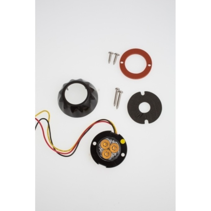 Blitz auto cu 3 LED-uri de mare putere si montaj de suprafata sau in far/lampa auto